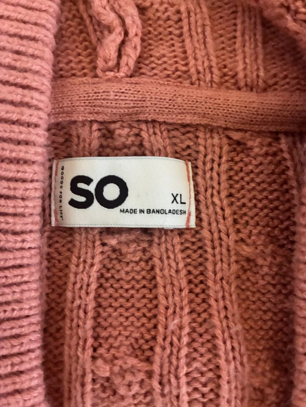 SO Women's Hooded Cable-Knit Zip Hoodie
